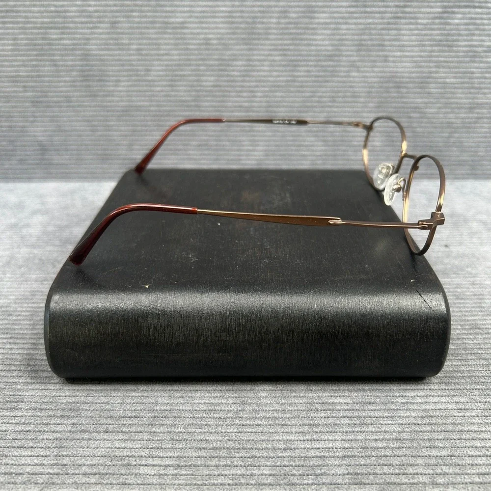 IM it Bronze Oval Metal Y2k Eyeglass Frames 54-19-140 C4 Korea